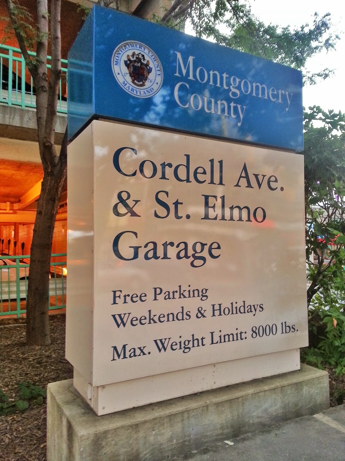 Robert Dyer Bethesda Row CAR CRASH IN BETHESDA GARAGE LEAVES HOLE