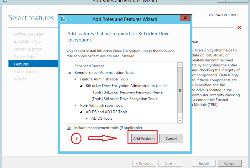 Techies Sphere Enabling BitLocker on MS Windows Server 2012 or 2012 R2.