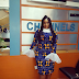 Toolz stuns in new Kitenge Fashion Dress.