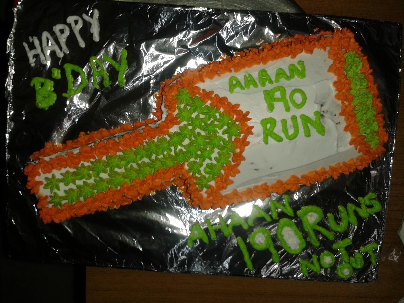 Indian Vegetarian Recipes Eggless Bat Ball Cake with Whip cream Icing