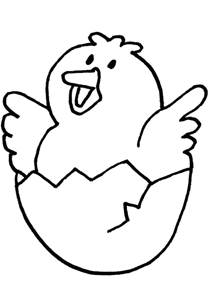 baby chick coloring pages for kids - photo #3