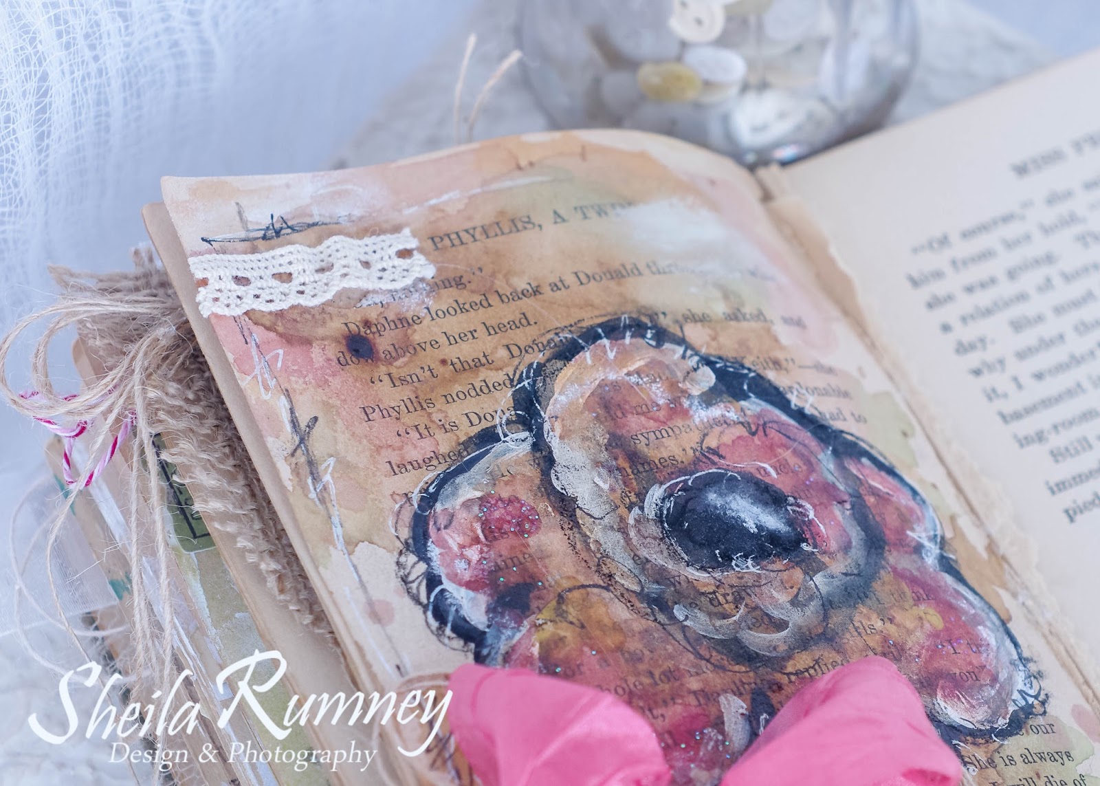 Really Reasonable Ribbon Blog Art Journal Page