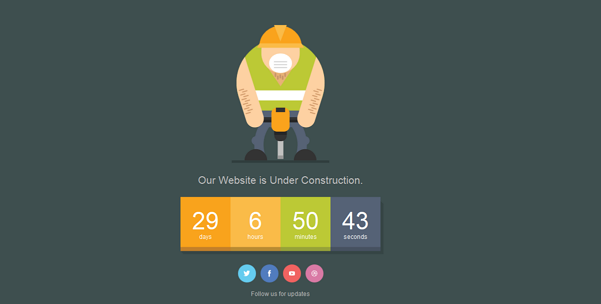 Jackhammer Awesome Animated SVG Under Construction Page - Download New  Themes