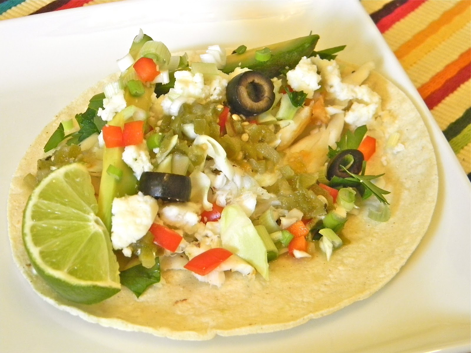 Salsa Verde Fish Tacos