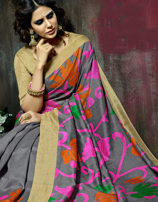 Latest Bhagalpuri Sari Designs