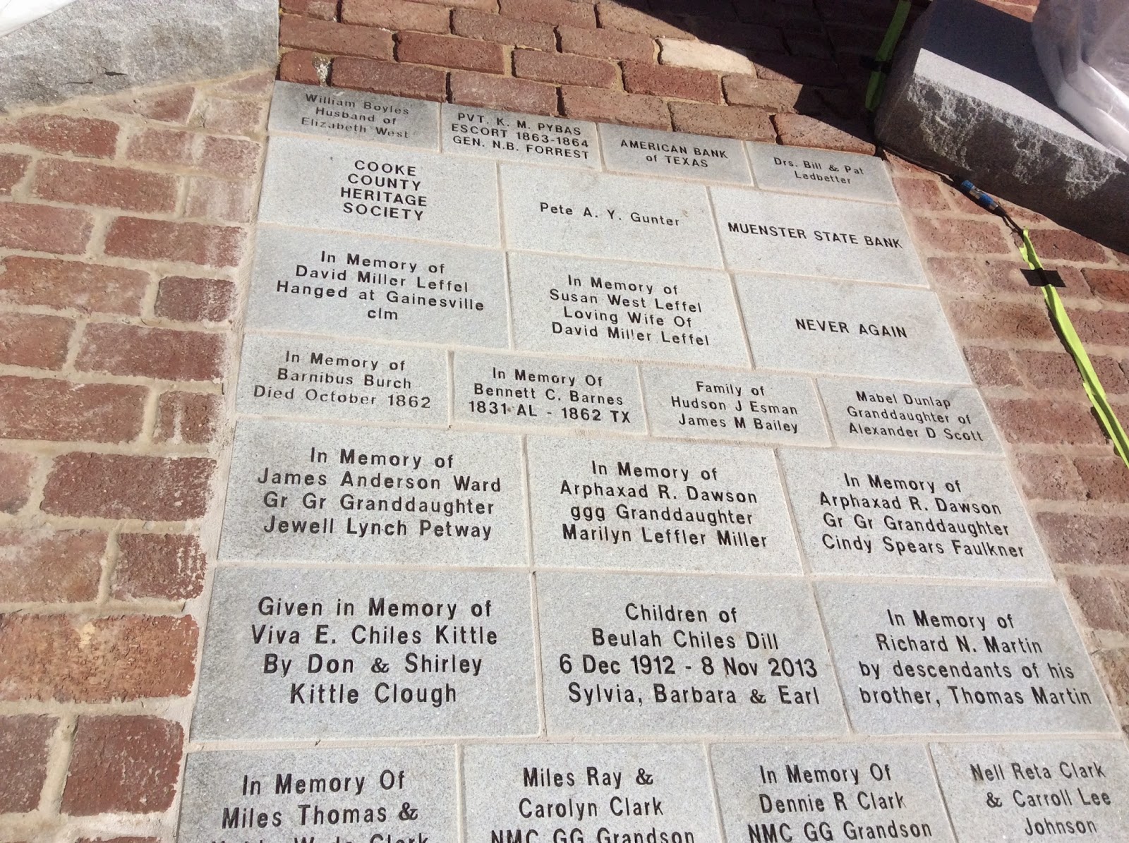 Gainesville, Texas 1862 No More