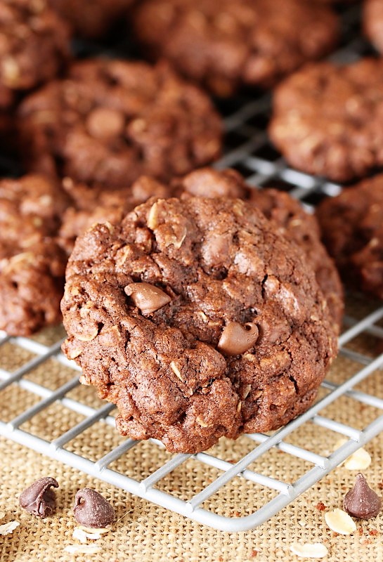 Triple Chocolate Oatmeal Cookies The Kitchen is My Playground