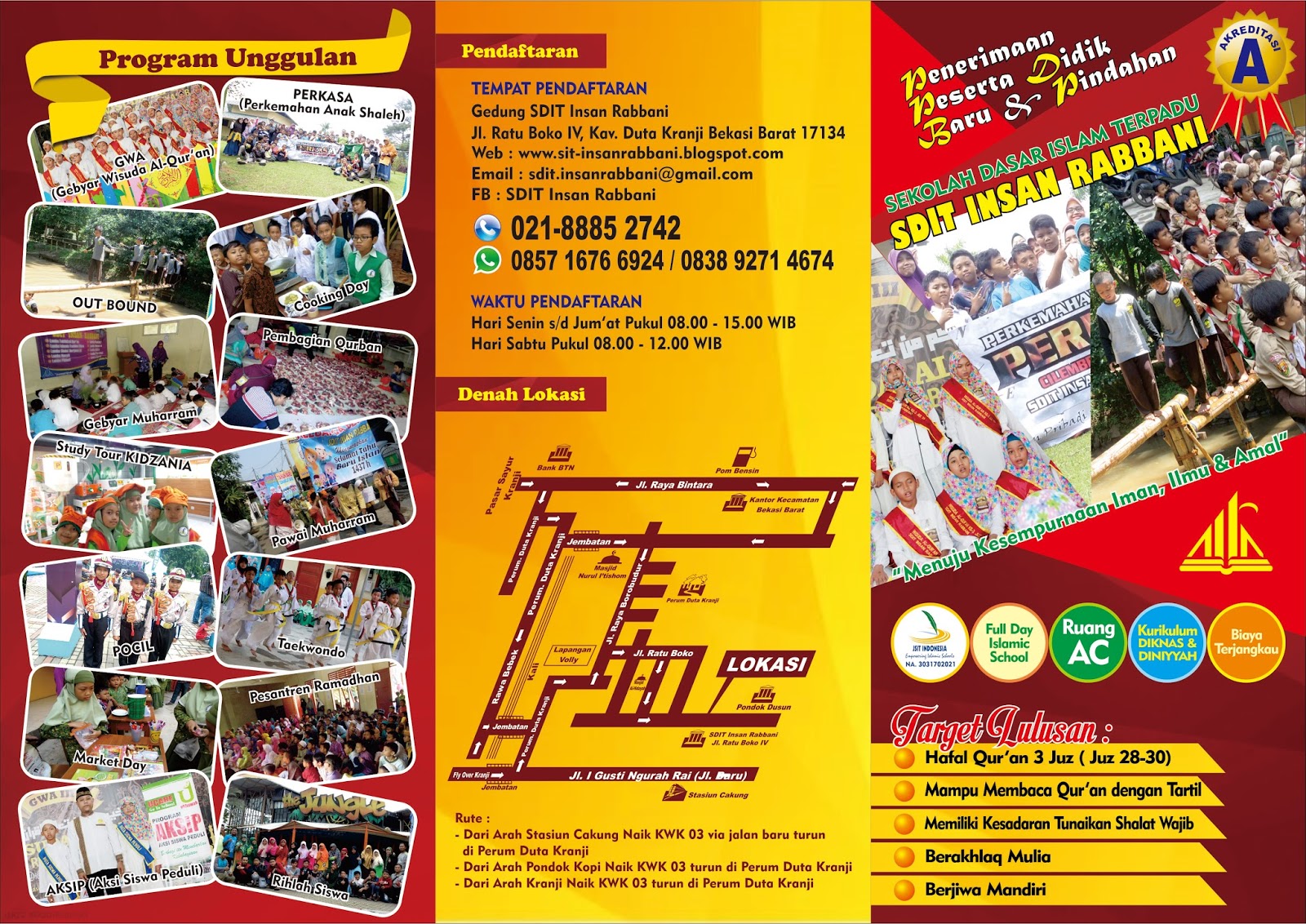 SELAMAT DATANG DI SDIT INSAN RABBANI BEKASI BARAT BROSUR