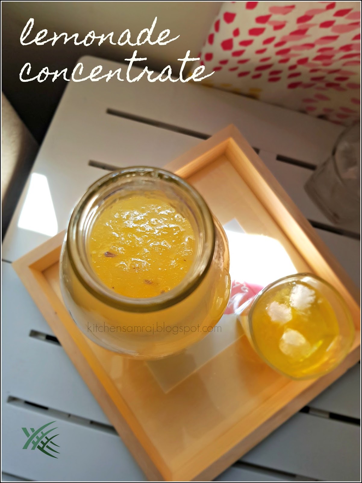 Lemonade Concentrate Kitchen Samraj!