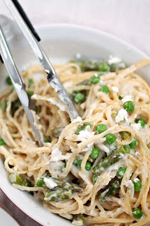 asparagus and pea pasta vegetarian