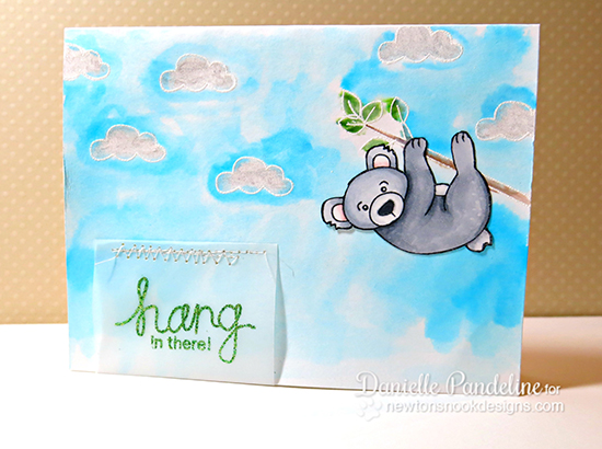 Hang in there Koala Card by Danielle Pandeline for Newton's Nook Designs | Hanging Around Stamp Set