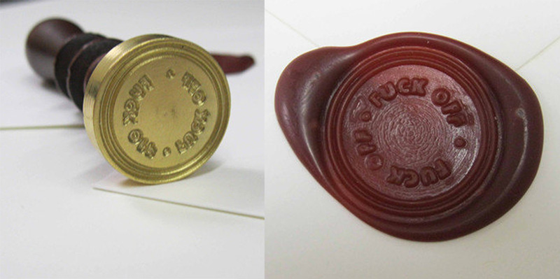 fuck off sealing wax stamp