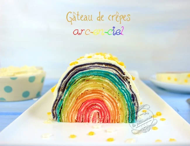 rainbow cake crepes