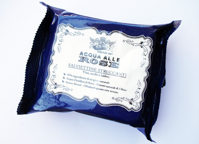 Acqua alle Rose by Manetti and Roberts make-up removing wipes, review Acqua alle Rose by Manetti and Roberts make-up removing wipes with noble roses extracts, review