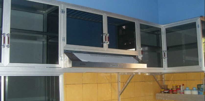 10 Desain Lemari Dapur Bahan Aluminium Terbaru