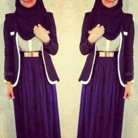 Mode Hijab avec longue jupe pour d'??tre ?�l?�gante en toute simplicit?� | AS MAROC NEWS