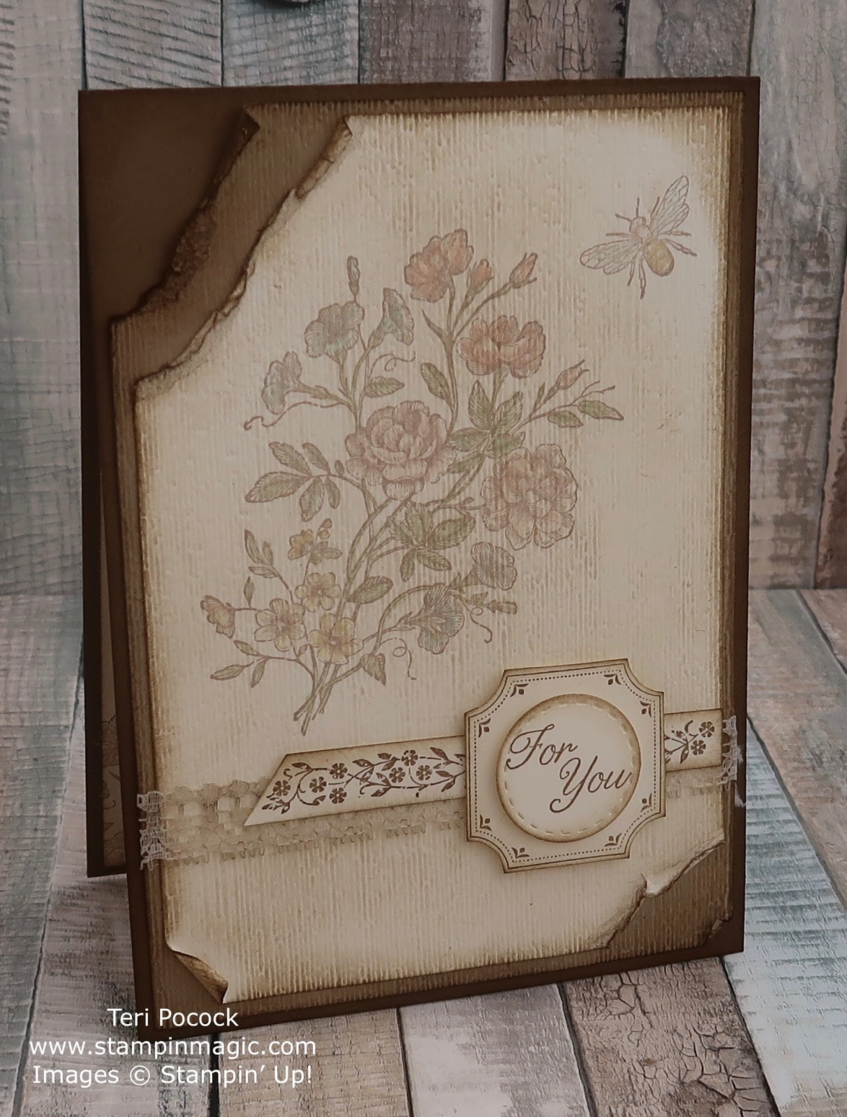 Stampin' Up! UK Demonstrator Teri Pocock Very Vintage 2 for 1