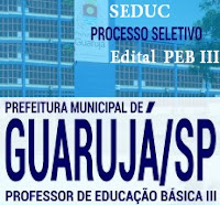 Apostila para processo seletivo Prefeitura Guarujá SEDUC PEB III