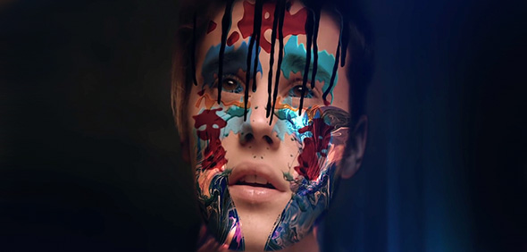 justin bieber con pintura en el rostro en su video where are u now