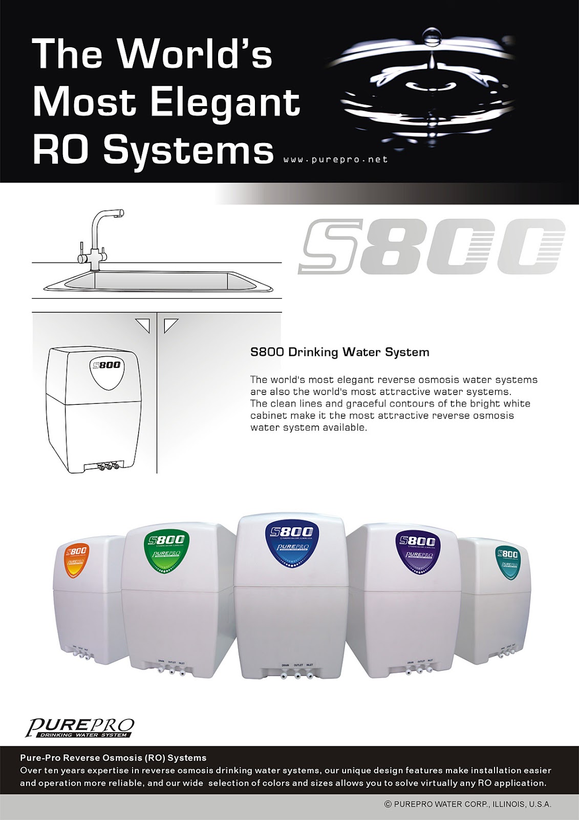 PurePro® S800 Reverse Osmosis Water Filtration System
