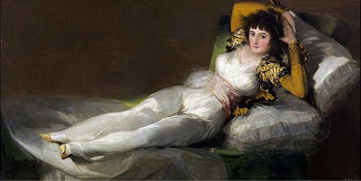 La maja vestida de Francisco de Goya, óleo sobre lienzo, 95 × 190 cm
