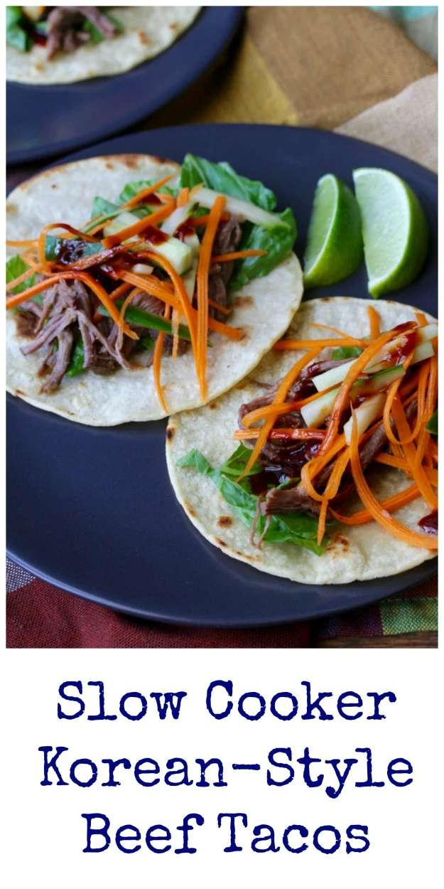 Slow Cooker KoreanStyle Beef Tacos Karen's Kitchen Stories