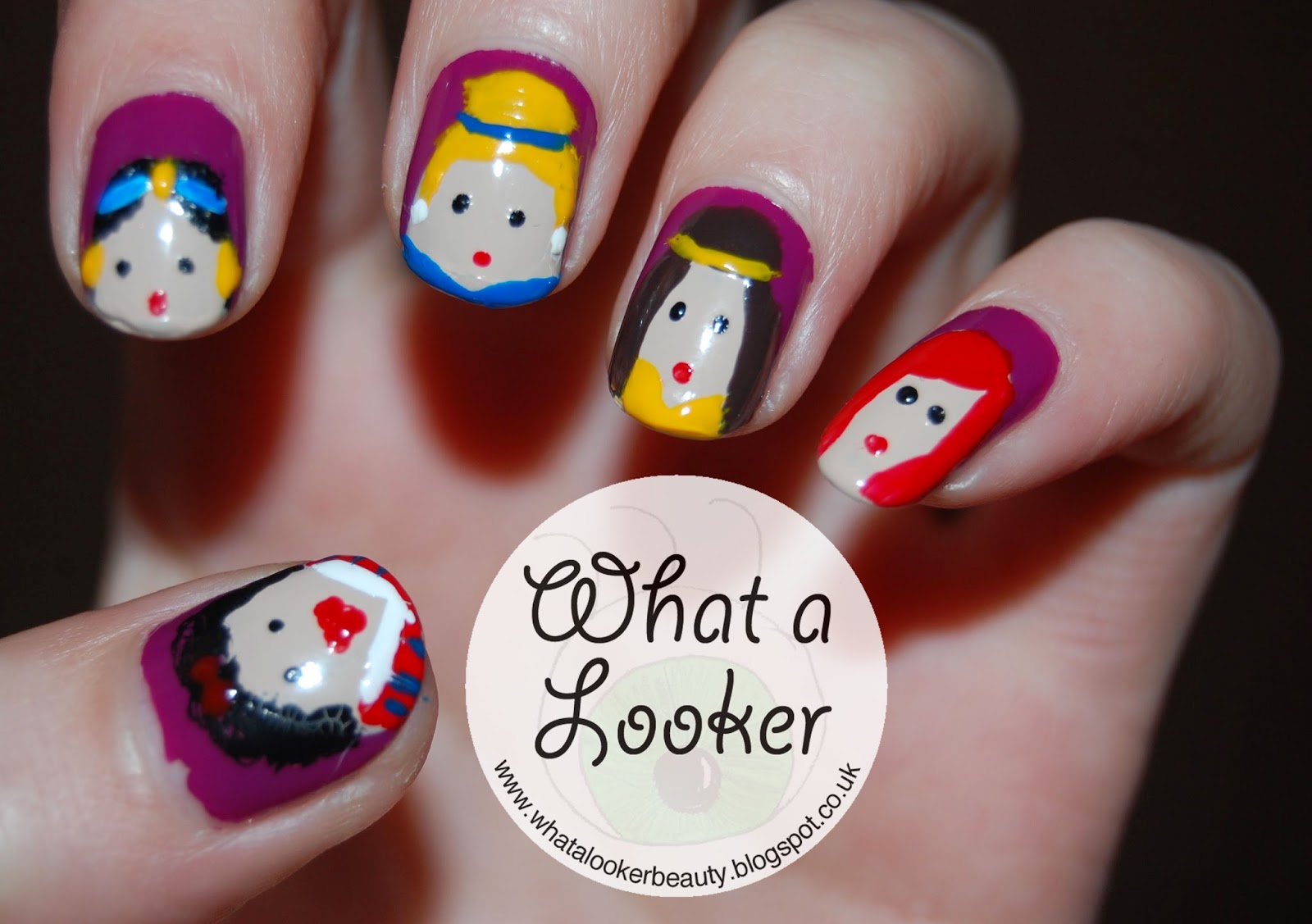 what a looker Disney Princess Nails
