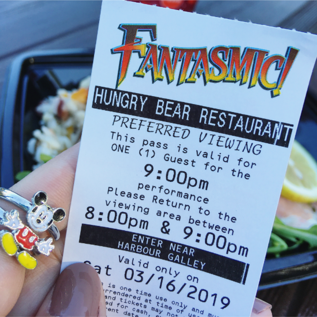 Disneyland Fantasmic! On-the-Go Gluten Free Dining Option - Janel