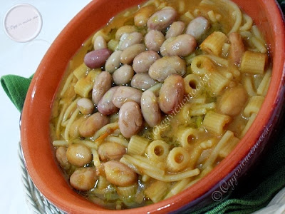 Pasta e fagioli borlotti freschi©L.oggivicucinocosì