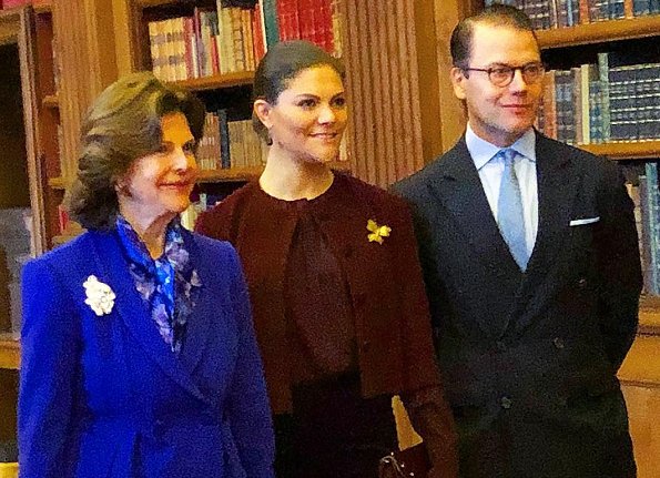 Queen Silvia, Crown Princess Victoria and Prince Daniel attended a seminar for Holocaust Memorial Day