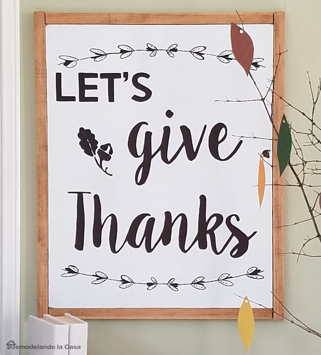 Give Thanks and thankful tree