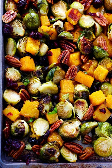 Maple Roasted Brussels Sprouts and Butternut Squash | LEARNING HOW TO COOK