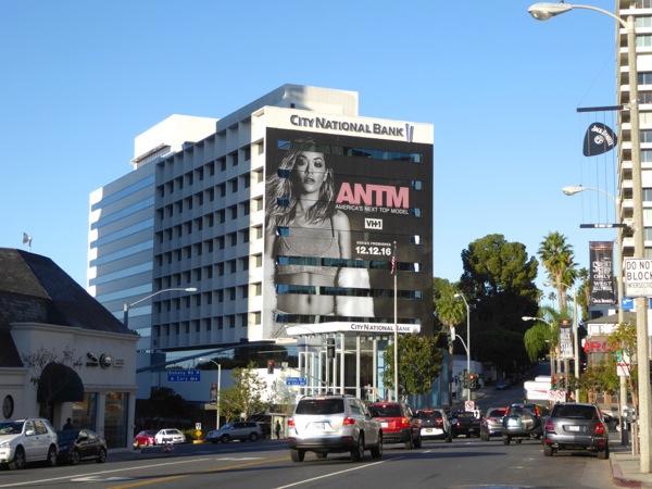 Giant America's Next Top Model season 23 billboard Sunset Strip Giant America's Next Top Model season 23 billboard Sunset Strip