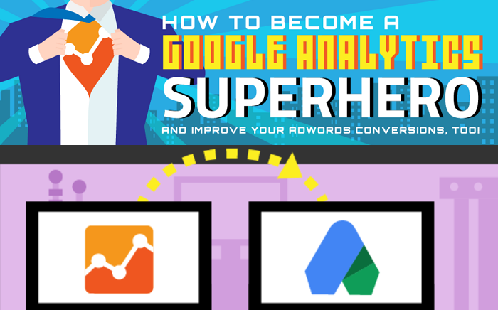 How To Become A Google #Analytics Superhero and Improve Your Adwords Conversion, Too #infographic