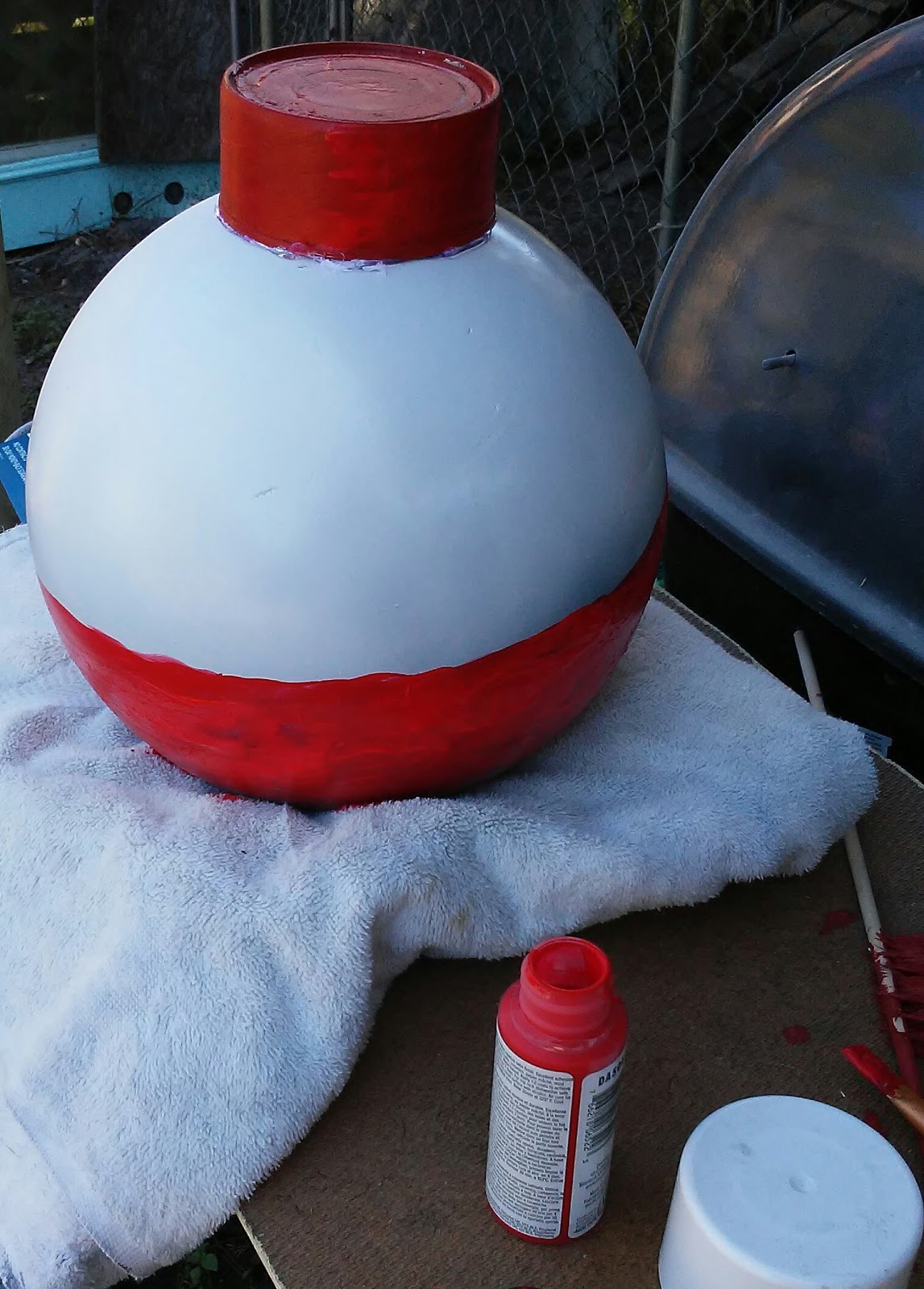 Cooking and Crafting my way Bowling Ball Bobber