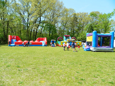 Inflatables at the Toledo Polish American Festival