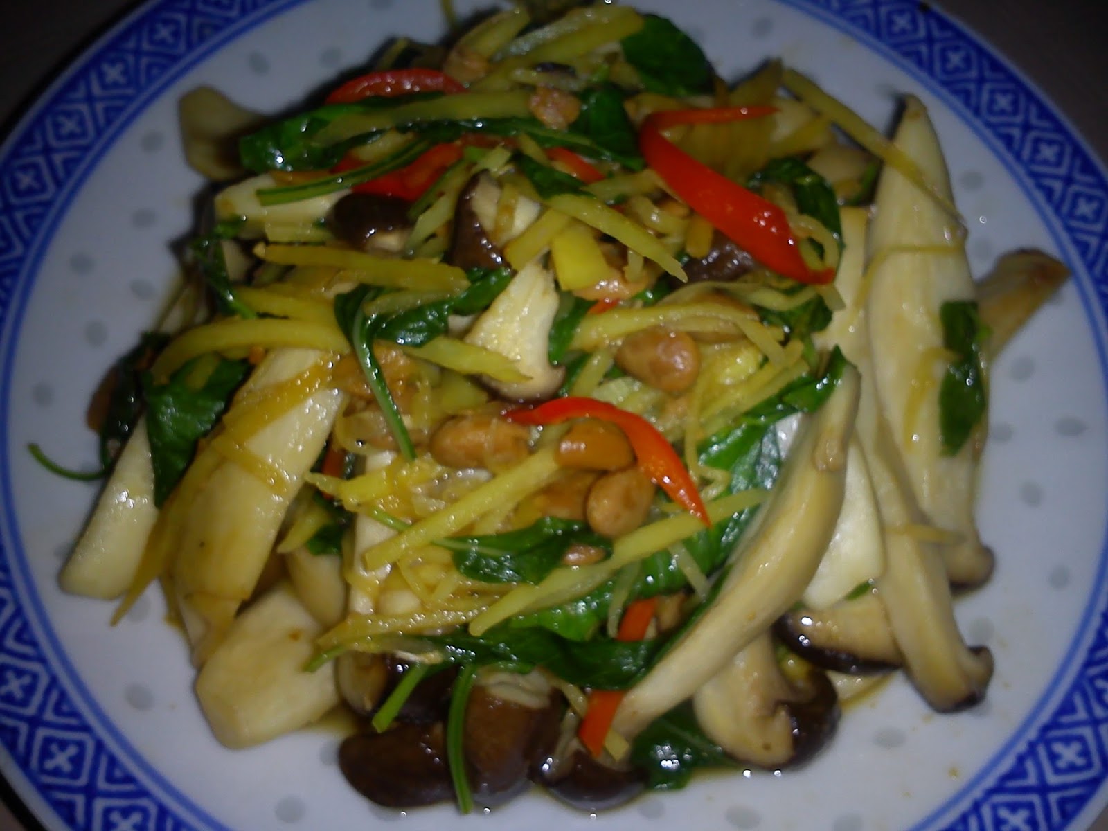 Cooking Pleasure EZCR52 ERYNGII MUSHROOMS WITH GINGER AND BASIL