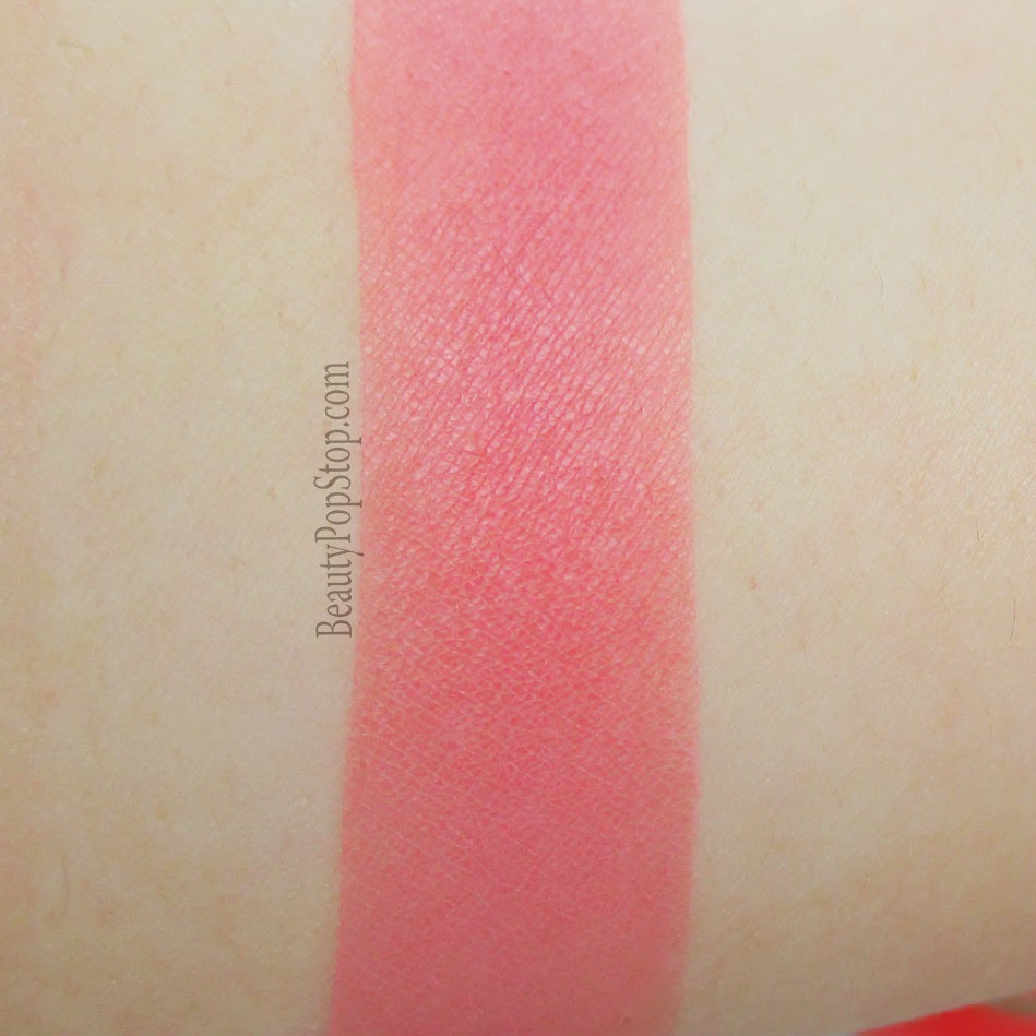 gorgeous cosmetics colour pro powder blush in coral swatch