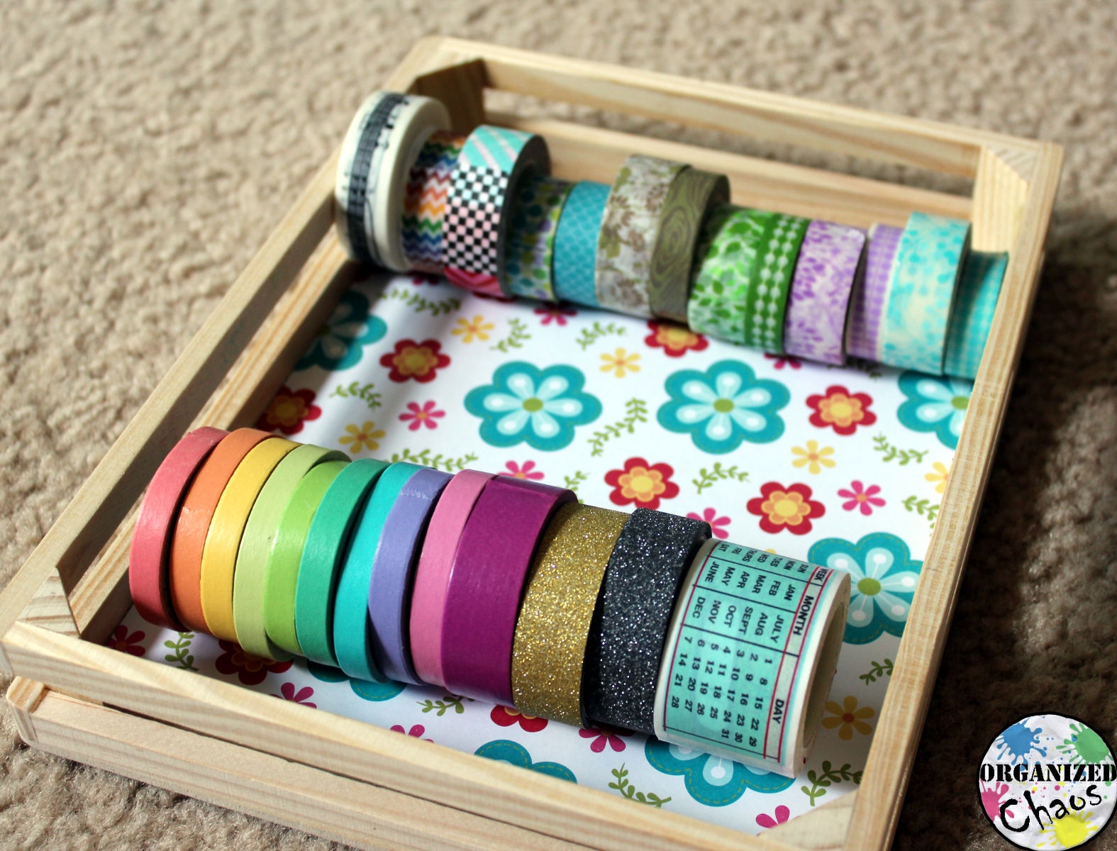 Mommy Monday DIY washi tape dispenser Organized Chaos