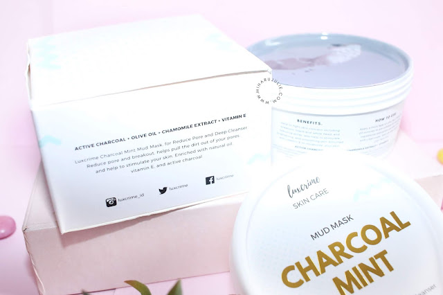 Review Luxcrime Charcoal Mint Mud Mask