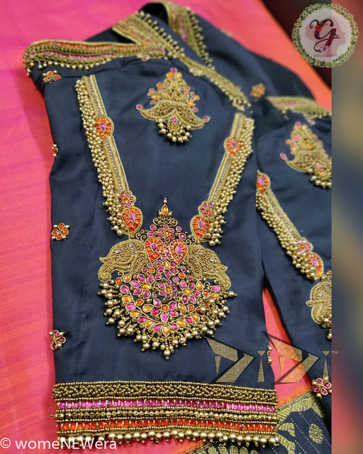 Latest Jeweled Blouse designs of the year