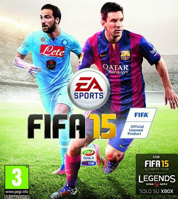 FIFA 15, Higuaín y Messi comparten portada en Italia