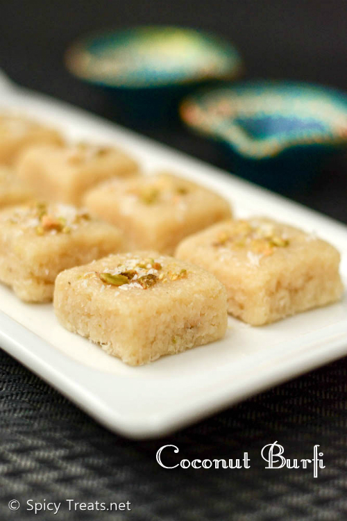 Coconut Mawa Burfi