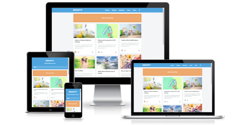 gravity blogger template download free blogspot theme 2019 grid style blogger templates