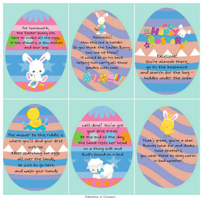 Adventures at Greenacre: FREE printable Easter egg hunts