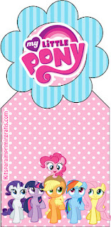 My Little Pony: Mini Kit para Imprimir Gratis. Marcapaginas para Imprimir Gratis de My Little Pony.
