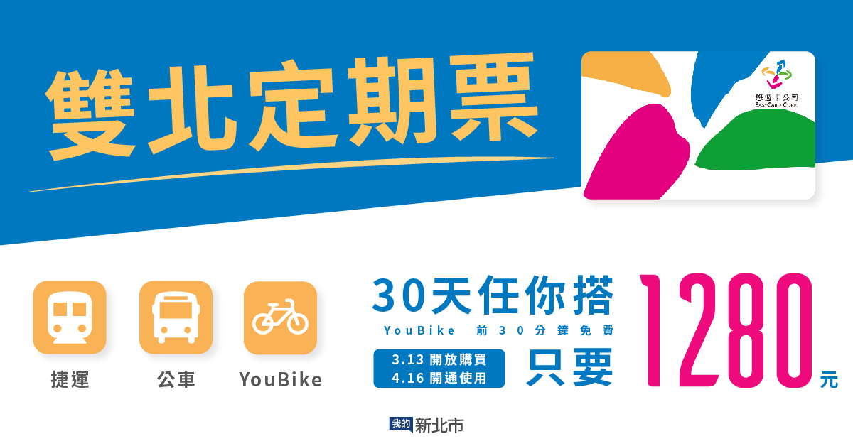 YouBike 1280月票