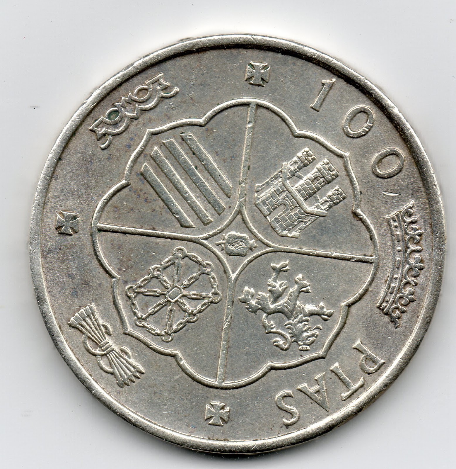 Errores y Variantes en las monedas : Guía rápida: 100 pesetas 1966