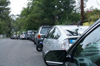 PARKED CARS ON ALREADY CROWDED PRESTON
