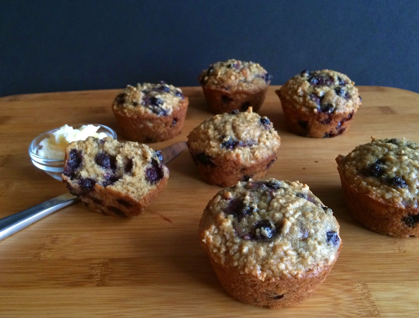 My Tiny Oven Saskatoon Berry Oat Muffins